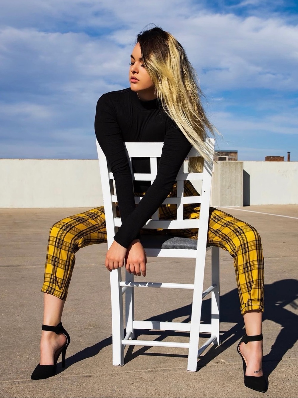 black heels